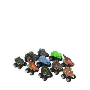 Dinosaur Heads Monster Trucks Vehicles Lot of 10
